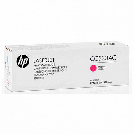 Картридж лазерный HP (CC533A) ColorLaserJet CP2025/CM2320, №304A, пурпурный, оригинальный, ресурс 2800 страниц