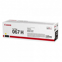 Картридж лазерный CANON (067HY) i-SENSYS LBP631Cw/LBP633Cdw, желтый, ресурс 2350 стр., ОРИГИНАЛЬНЫЙ, 5103C002