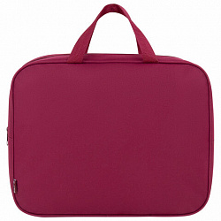 Папка на молнии с ручками STAFF EVERYDAY А4, 1 отделение, полиэстер, 80 мм, бордовая, 272187