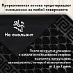 Коврик придверный 60х90 см, ЧЕРНЫЙ, грязезащитный, 430 г/м2, фактурный рисунок ЧЕШУЙКИ, ЛЮБАША, 701060