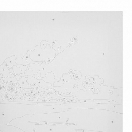 Картина по номерам 40х50 см, ОСТРОВ СОКРОВИЩ "Южный полдень", на подрамнике, акрил, кисти, 663270