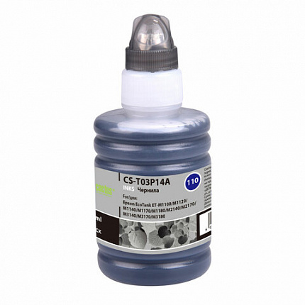 Чернила CACTUS (CS-T03P14A) для Epson M1100/M1120/M1170/M2140/M2170, черные, 140 мл