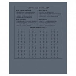 Тетрадь 12 л., HATBER Premium, клетка, обложка картон, плотная бумага 80 г/м2, "NEWtone" Серый агат, 089684, 12Т5A1_05060