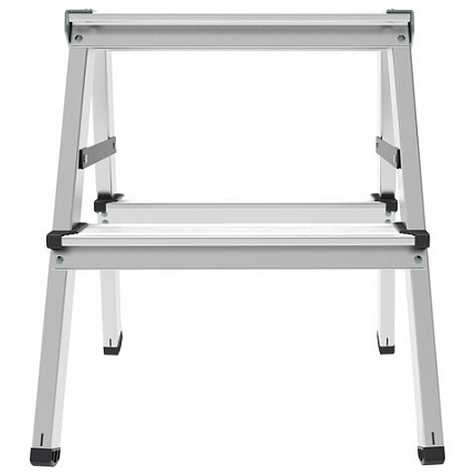 Стремянка алюминиевая двухсторонняя 2х2 ступени, высота площадки 0,43 м, до 150 кг, вес 1,8 кг, НОВАЯ ВЫСОТА, 1120202