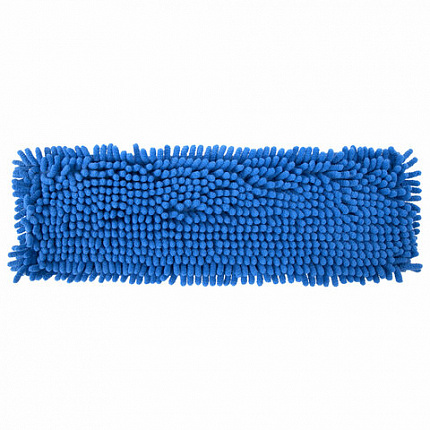 Швабра с флаундером 40 см, черенок 80-120 см, еврорезьба, насадка МОП микрофибра СИНЕЛЬ, индивидуальная упаковка пакет, LAIMA, 606314