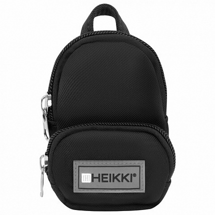 Рюкзак HEIKKI FUSION (ХЕЙКИ) универсальный, 2 отделения, отделение для ноутбука, c КОШЕЛЬКОМ, черный, 44х31х14 см, 273866