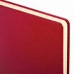 Блокнот БОЛЬШОЙ ФОРМАТ (200х252 мм) В5, BRAUBERG "Income", кожзам, 128 л., клетка, красный, 125205
