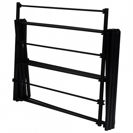 Сушилка напольная МИНИ для белья раскладная, 6 уровней, 10 метров, LAIMA HOME LADDER BLACK, 700473