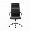 Кресло офисное BRABIX "Style EX-528", экокожа, хром, черное, 531947