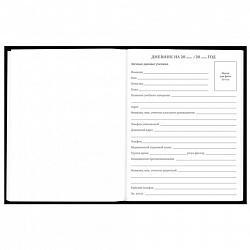 Дневник 5-11 класс 48 л., твердый, BRAUBERG, матовая ламинация, с подсказом, "Гитара", 107185