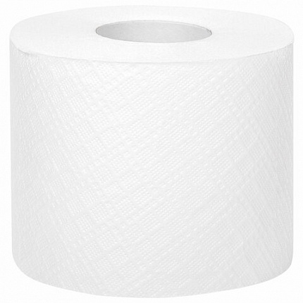 Бумага туалетная "МЯГКИЙ РУЛОНЧИК ЛЮКС" белая, 100% целлюлоза, спайка 32 рулона по 45 метров, 1-слойная, LAIMA, 114736