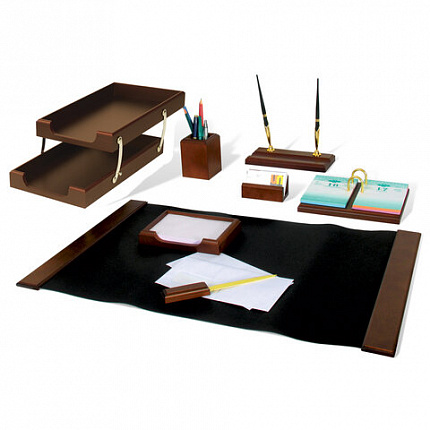 Набор подарочный настольный BESTAR "Titan" из дерева, 8 предметов, цвет "орех", 236367