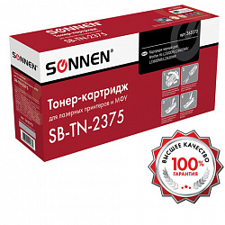 Картридж лазерный SONNEN (SB-TN2375) для BROTHER HL-L2300DR/2340DWR/DCP-L2500, ресурс 2600 страниц, 363070
