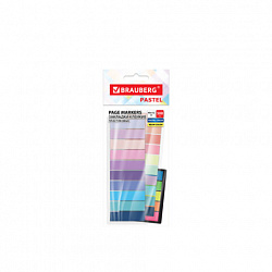 Закладки клейкие пастельные и неоновые BRAUBERG НАБОР 500 штук (25 цветов х 20 листов), 45х12 мм, 116684