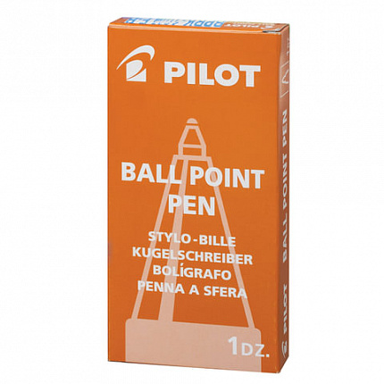 Ручка шариковая масляная автоматическая PILOT, корпус черный, узел 0,7 мм, линия 0,32 мм, синяя, BPRK-10M B