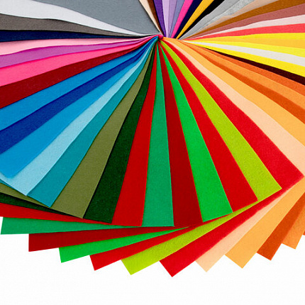 Фетр мягкий А4, 1 мм, 50 листов, 50 цветов, плотность 160 г/м2, ОСТРОВ СОКРОВИЩ, 665473