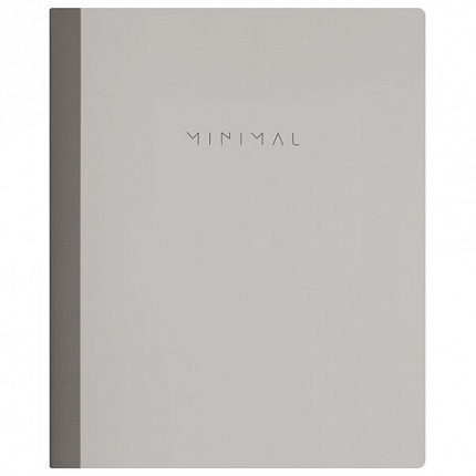 Тетрадь А5 96 л. BRAUBERG, на сшивке с корешком, клетка, обложка картон, "Minimal", 405287