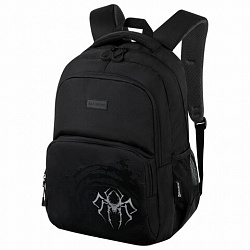 Рюкзак BRAUBERG CONCEPT универсальный, 2 отделения, светоотражающий принт, "Gray Spider", 45х30х18 см, 273847