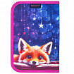 Пенал BRAUBERG, 1 отделение, 2 откидные планки, полиэстер, 21х14 см, Cute fox, 272318