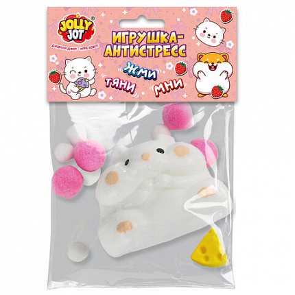 Игрушка-антистресс "ХОМЯЧОК", 6х4 см, ассорти 2 вида, дисплей, JOLLY JOT (ДЖОЛЛИ ДЖОТ), 665783