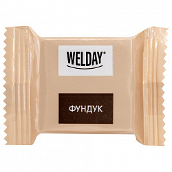 Шоколад порционный WELDAY (ВЭЛДЭЙ), ассорти 6 вкусов, 810 г (54 плитки по 15 г), пакет, 622409