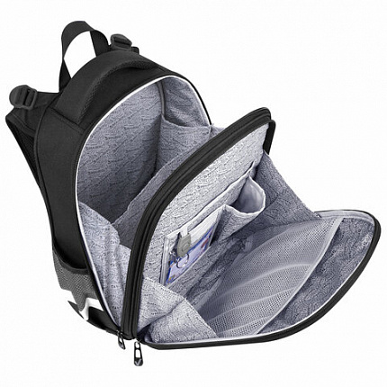 Ранец BRAUBERG PREMIUM, 2 отделения, с брелком, "Быстрая машина", 38х29х16 см, 270600