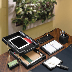 Набор подарочный настольный BESTAR "Titan" из дерева, 9 предметов, цвет "черное дерево", 237217