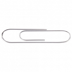 Скрепки большие 50 мм, STAFF "EVERYDAY", никелированные, 50 шт., в картонной коробке, 226759