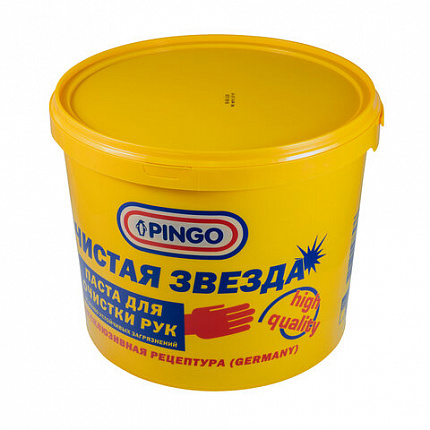 Паста очищающая средство для рук, 5 л, PINGO (Пинго), ЧИСТАЯ ЗВЕЗДА, от самых стойких загрязнений, банка, 85010-12
