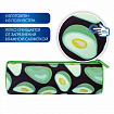 Пенал-тубус BRAUBERG, с эффектом SOFT TOUCH, полиэстер, "Black Avocado", 22х8 см, 270061