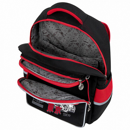 Рюкзак ЮНЛАНДИЯ COMPLETE, с пеналом в комплекте, эрго-спинка, "Anime boy", 42х29х14 см, 272053