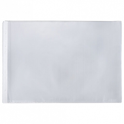 Папки-файлы БОЛЬШОГО ФОРМАТА (297х420 мм), А3, ГОРИЗОНТАЛЬНЫЕ, КОМПЛЕКТ 50 шт., 45 мкм, BRAUBERG, 221715