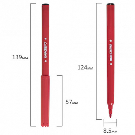 Фломастеры ЮНЛАНДИЯ 12 цветов, "ЭКЗОТИКА", вентилируемый колпачок, картон, 151421
