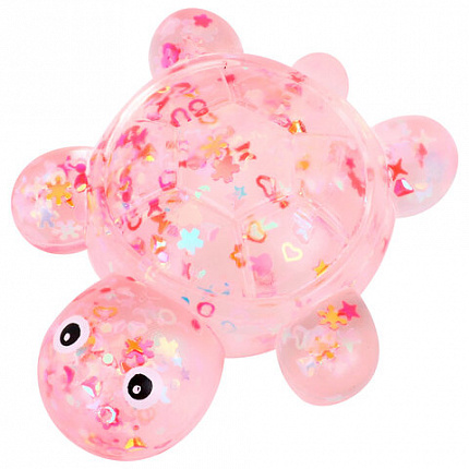 Игрушка-антистресс "ПРОЗРАЧНАЯ ЧЕРЕПАШКА", 8 см, ассорти 4 цвета, дисплей, JOLLY JOT (ДЖОЛЛИ ДЖОТ), 665796