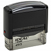 Оснастка для штампа, оттиск 70х25 мм, синий, TRODAT IDEAL 4915 P2, корпус черный, подушка, 125429