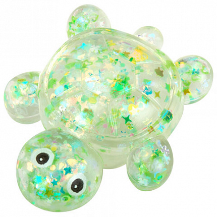 Игрушка-антистресс "ПРОЗРАЧНАЯ ЧЕРЕПАШКА", 8 см, ассорти 4 цвета, дисплей, JOLLY JOT (ДЖОЛЛИ ДЖОТ), 665796
