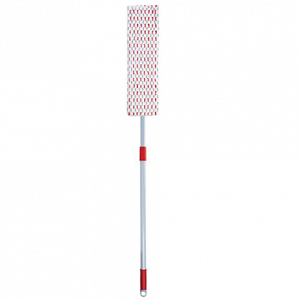 Швабра КОМПЛЕКТ черенок 75-130 см + флаундер 50 см + МОП микрофибра/абразив (ТИП К), PERKLIN (ПЕРКЛИН), 700982