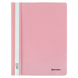 Скоросшиватель пластиковый BRAUBERG "Pastel" А4, 130/180 мкм, персиковый, 270457