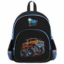 Рюкзак BRAUBERG KIDS PLAY детский, 1 отделение, 3 кармана, Funny wheels, 29х23х12 см, 273149