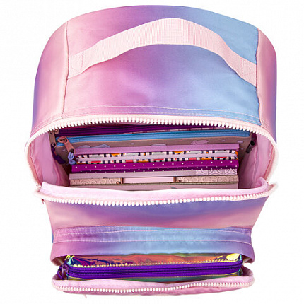 Рюкзак BRAUBERG MULTICOLOR универсальный, нейлон, "Rainbow", разноцветный, 43х28х14 см, 229888