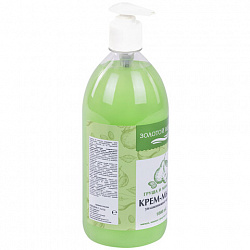 Мыло-крем жидкое 1 л, ЗОЛОТОЙ ИДЕАЛ "Груша и миндаль", дозатор, 609426