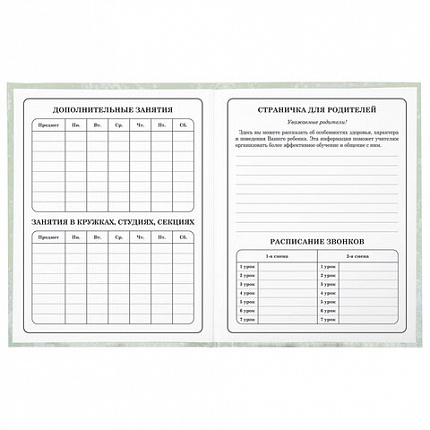 Дневник 1-4 класс 48 л., твердый, ЮНЛАНДИЯ, глянцевая ламинация, с подсказом, "Котик", 106825