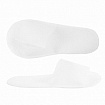 Тапочки одноразовые "Антикризисные" открытые КОМПЛЕКТ 25 пар спанбонд, р. 37-42, белые, SMZ
