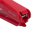 Степлер №10 BRAUBERG "SX-19", до 12 листов, с антистеплером, красный, 228589