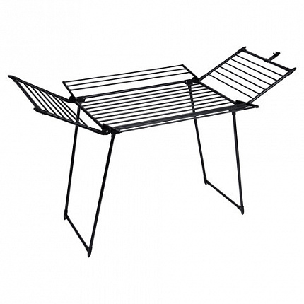 Сушилка напольная для белья раскладная, 5 зон сушки, 25 метров, LAIMA HOME MEGA BLACK, 700471