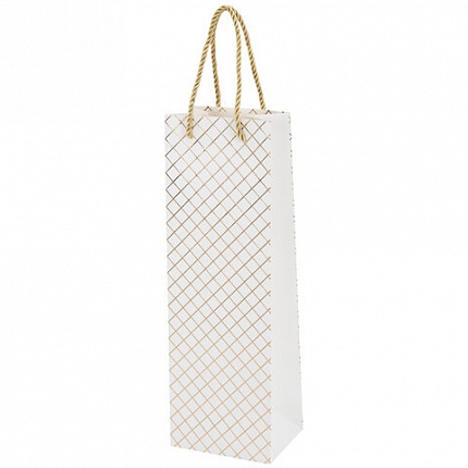 Пакет подарочный под бутылку (1 штука), 13х9x36 см (B), "Leather Bottle Bag", ассорти, ЗОЛОТАЯ СКАЗКА, 700802