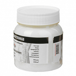 Гуашь художественная 1 шт., ГАММА, 220 мл, белила цинковые, 0.20.В220.001