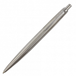 Ручка шариковая PARKER "Jotter XL Monochrome Stainless Steel CT", корпус серебристый, сталь, синяя, 2122756