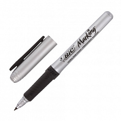 Маркер перманентный BIC "Intensity Ultra Fine", ЧЕРНЫЙ, тонкий наконечник 0,8 мм, 8290801