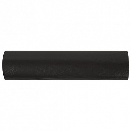 Мешок для мусора 180 л, черные в рулоне 10 шт., ПВД 20 мкм, 86х105 см, ЛЮБАША супер-эконом, 608918